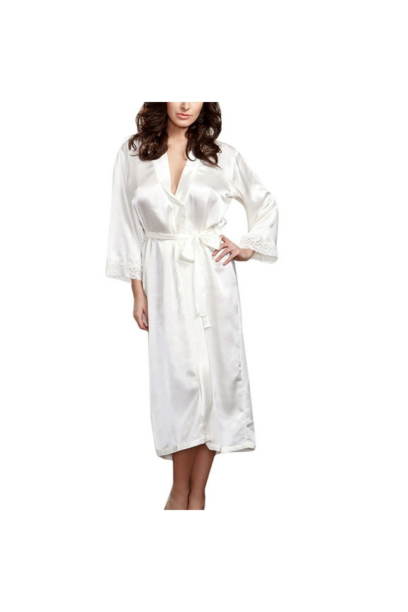 Silk Satin Kimono Robes for Women Long Robe Bridesmaid Wedding Party Satin Robes Gown Bathrobe Nightwear Sleepwear
