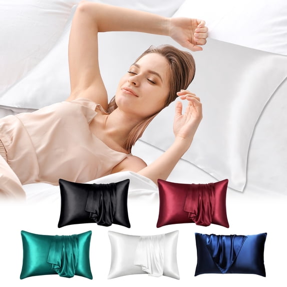 Silk Satin Pillowcase Set For Hair And Skin Sleep
