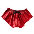 thumbnail image 1 of Silk Satin womens Sexy Panties Flowers Floral Plus Size Lace Pajamas Underwear Women Shorts S-XXXL, 1 of 6