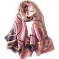 thumbnail image 1 of Silk Scarf 100% Mulberry Silk Fashion Scarves Long Lightweight Shawl Wrap, 1 of 7