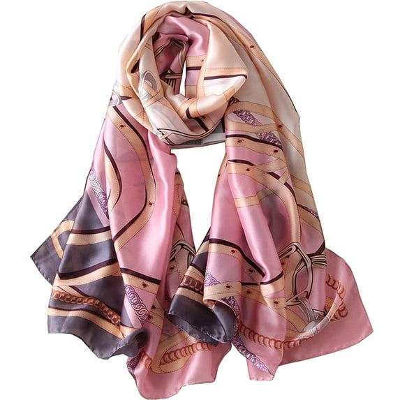 Silk Scarf 100% Mulberry Silk Fashion Scarves Long Lightweight Shawl Wrap