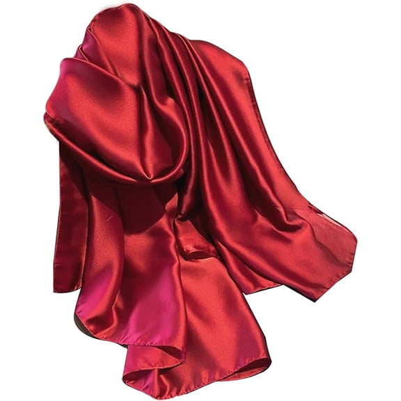 Silk Scarf For Women Hair Scarves Lightweight Satin Elegant Shawl Wraps Bufanda Mujer Fashion Accessories 70.8"X35.4"