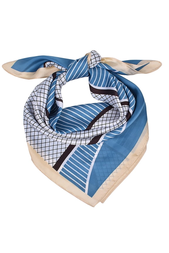 Silk Scarf For Women Silk Like Pattern Large Square Satin Headscarf Wraps