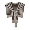 thumbnail image 1 of Silk Scarf Gsakboxl Women Striped Knitted Shawl Scarf Casual Cape Cardigan Fashion Shoulder Coverup for Daily Outfit Matching Coffee, 1 of 8