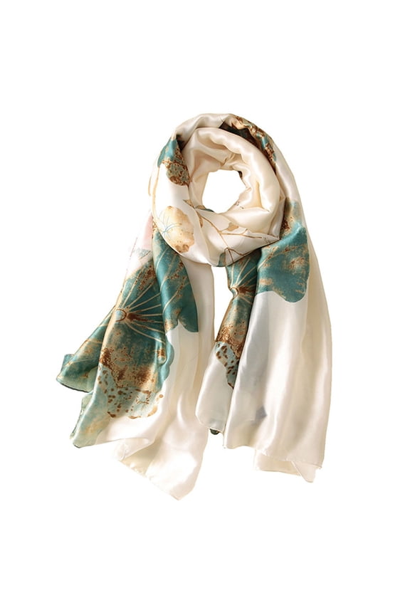 Silk Scarf Long Satin Scarf Fashion Designer Scarf Lightweight Wraps