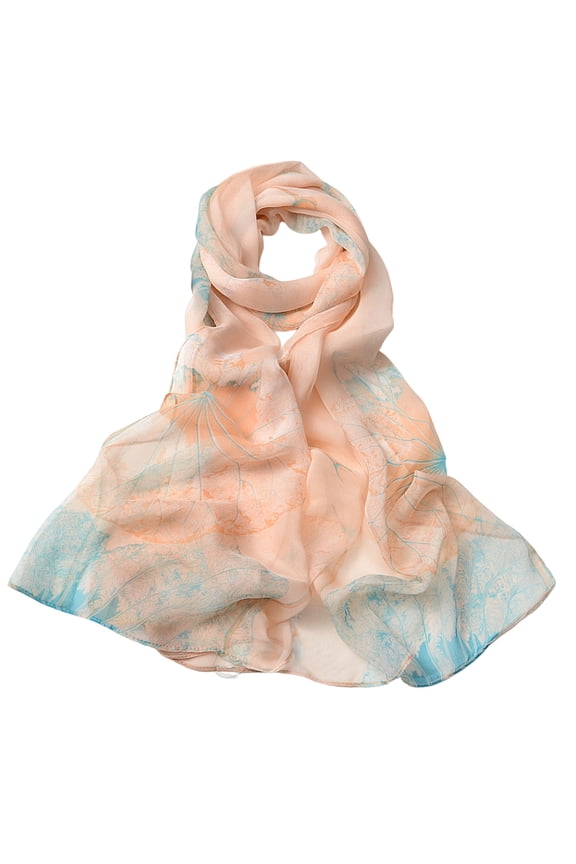 Silk Scarf Summer Lightweight Print Floral Pattern Scarf Shawl Fashion Scarves Sunscreen Shawls And Wraps For Spring