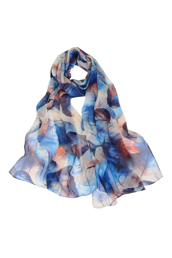 Silk Scarf Summer Lightweight Print Floral Pattern Scarf Shawl Fashion Scarves Sunscreen Shawls And Wraps For Spring
