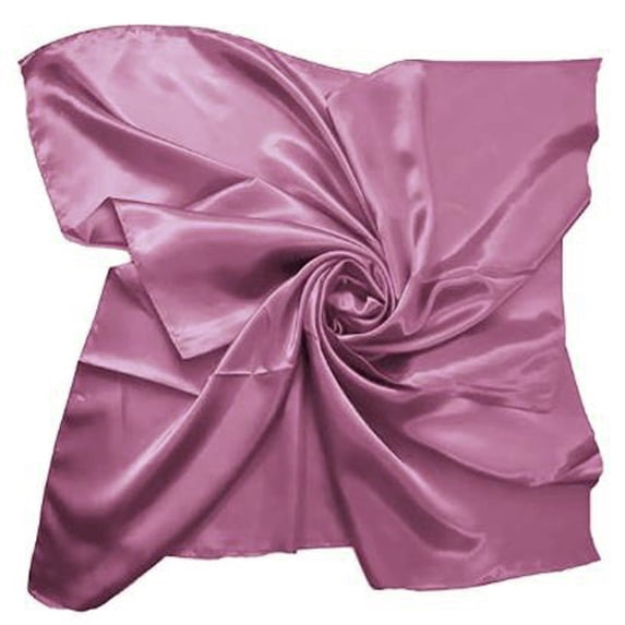 Silk Scarf for Women Satin Large 90x90 cm Square Plain Nautical Head Neck Scarves Wrap 24 Colours Bandanas