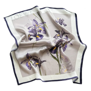 Silk Scarfs Women Small Square Scarf 21 x 21 Breathable Lightweight Neckerchief Headscarf