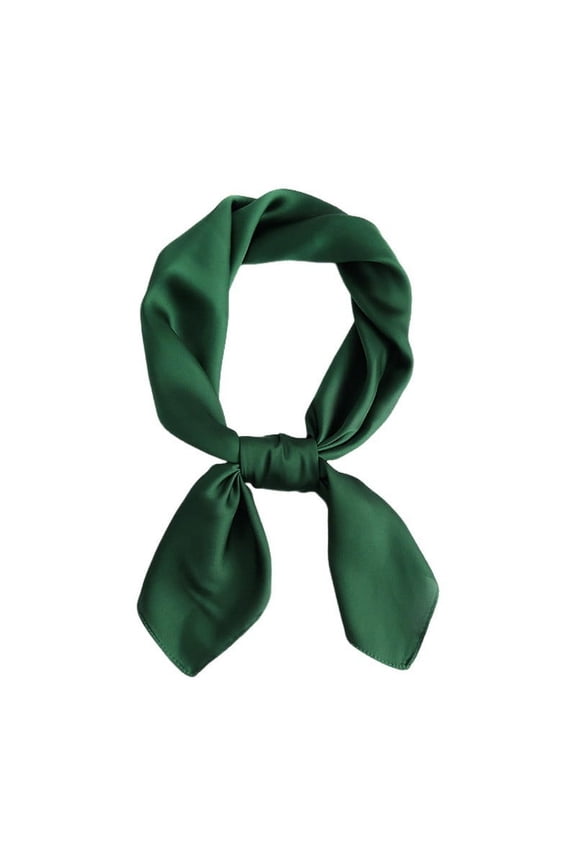 Silk Scarves Women Polka Neck Ribbon Kerchief 70x70cm Fashion Square Wrap Headband Bandana