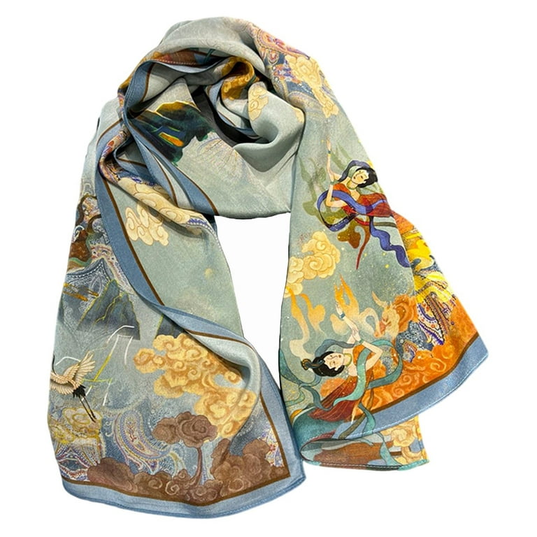 Silk Scarves for Women 100 Silk Crepe de Chine Scarf Shawl Wrap