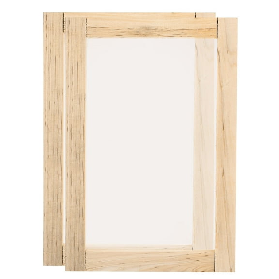 Silk Screen Printing Frame Kit 36x24cm Wooden with 120 Mesh, 2 Pieces