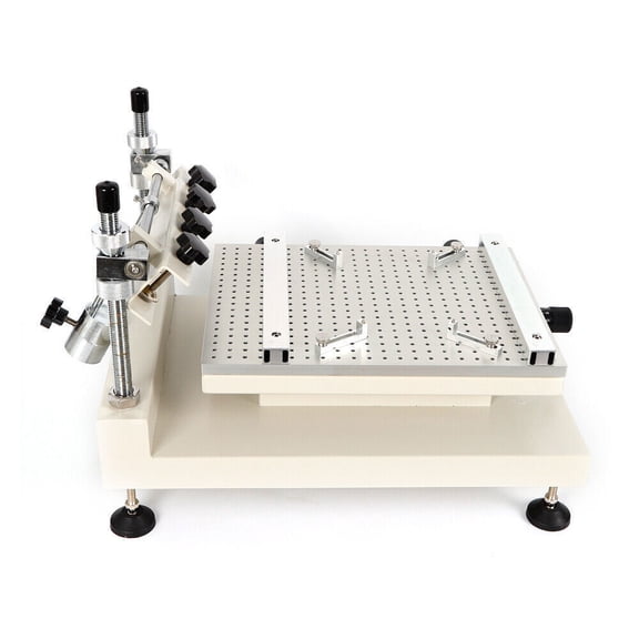 Silk Screen Printing Machine, 3040 Manual Screen Printing Table and Solder Paste Printer, Adjustable X-Y Axis for Easy Alignment, Ideal for PCB and Crafts