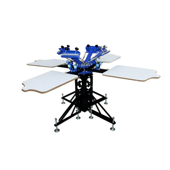 Silk Screen Printing Machine T-Shirt Screen Printing Press 4 Color 4 Station Screen Printer