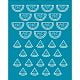 Silk Screen Printing Stencil for Painting on Wood DIY Decoration T-Shirt Fabric Watermelon Pattern 100x127mm