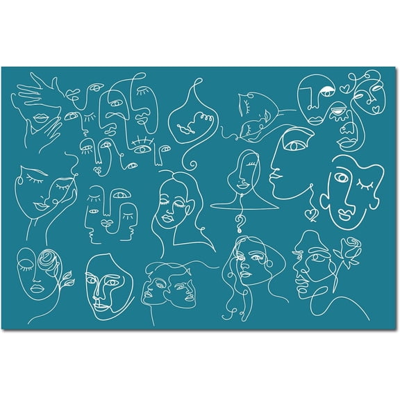 Silk Screen Stencils for Polymer Clay Reusable Silkscreen Print Kit Self-Adhesive Minimalism Printing DIY for Jewelry Earrings Wood Fabric Wall T-Shirt Paper 5.9 x 3.9 Inch(Women Pattern)
