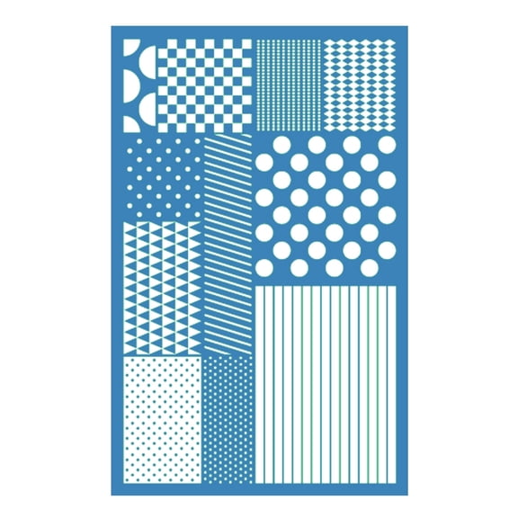 Reusable Silkscreen Print Dot Grid Silk Screen Stencils for Clay Printing on Clay Jewelry Earrings Decorations Reusable