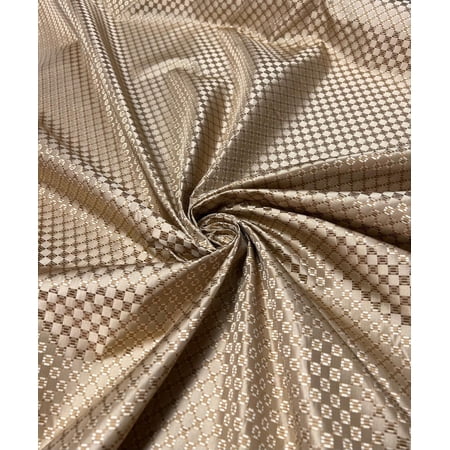 Silk Shantung Fabric - 54" Wide (Bronze)