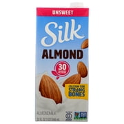 Silk Almond Milk, Unsweetened Original, 32 oz Aseptic Box