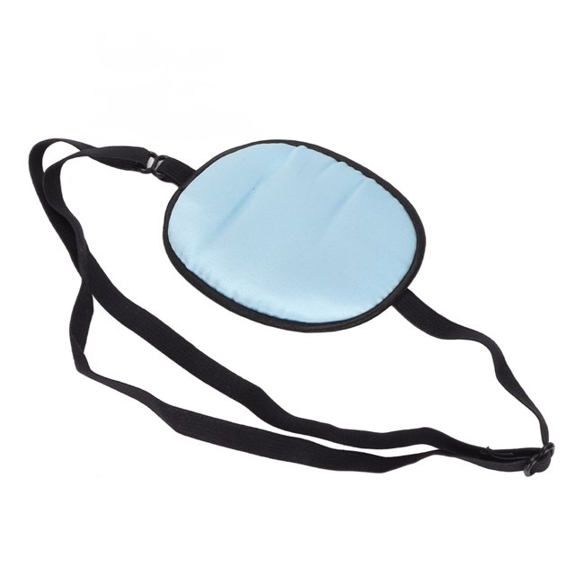 Silk Single Eye Patches Strabismus Correction Adjustment Strap Breathable Comfortable Elastic