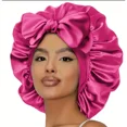 thumbnail image 1 of Silk Sleep Bonnet for Women – Lightweight Single Layer Hair Bonnet with Adjustable Tie Band for Curly & Natural Hair by ROHAJSHOP, 1 of 15