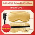 Silk Sleep Mask USB Heated Eye Heating Mask Hot Steam Compress Eyes