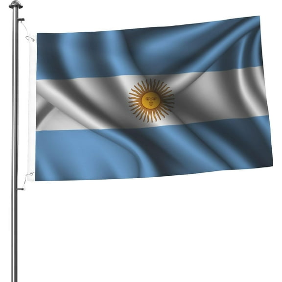 Silk Style Flag Of Argentina Flag 2x3 Ft Double-Sided Durable Outdoor Decorative Banner Polyester Home Flags Yard Lawn Welcome Flag