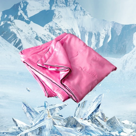 Silk Summer Comforter, Ice Silk Conditioning, Breathable Cooling Design, Moisture-wicking Fabric, Lightweight Bedding for Hot Weather, Topliu