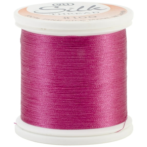 YLI Corporation 202-10-266 100 Weight Silk Thread, Deep Pink Multi-Colored