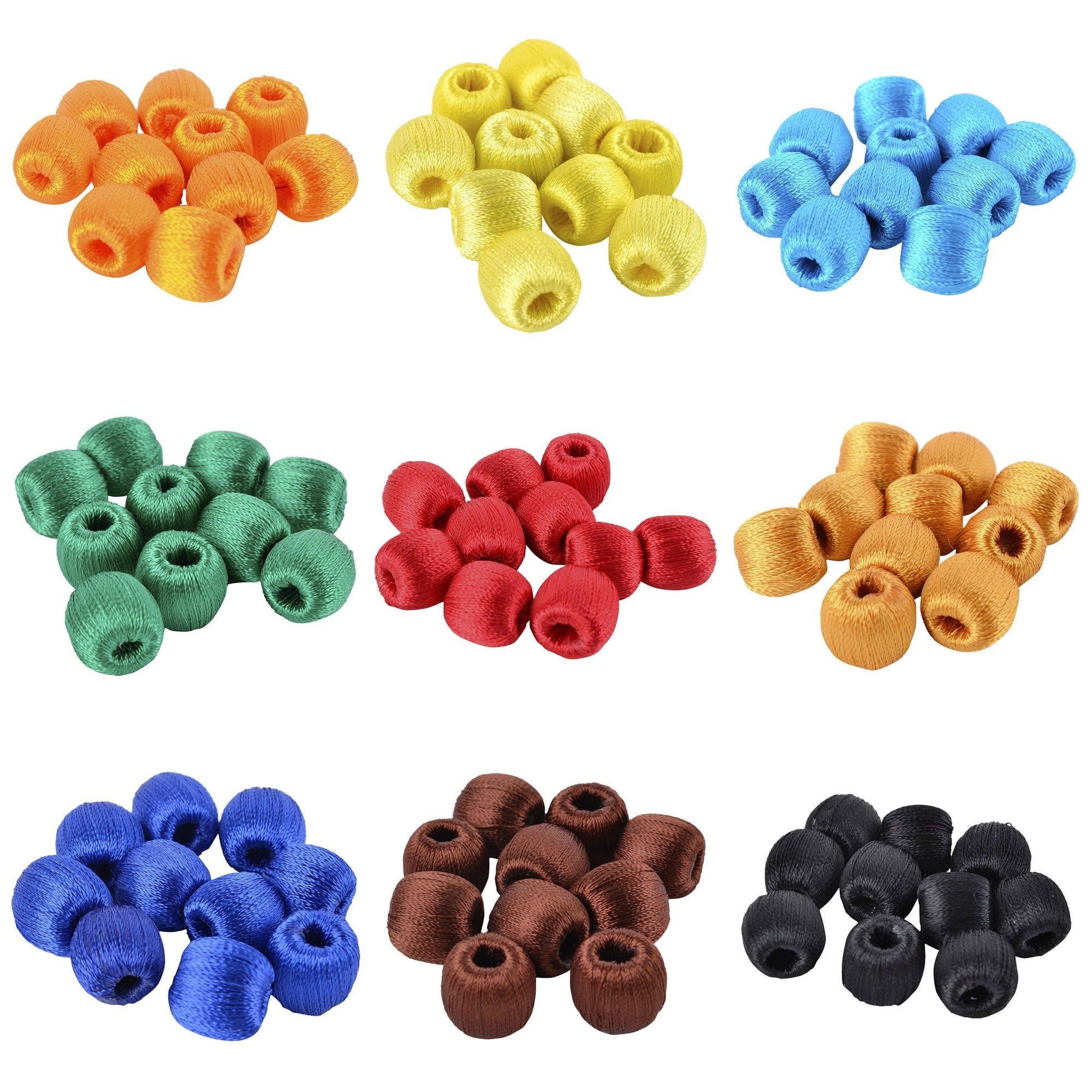 Silk Thread Beads In Different Colors Vintage Collection 50 Beads In Different Colors Walmart