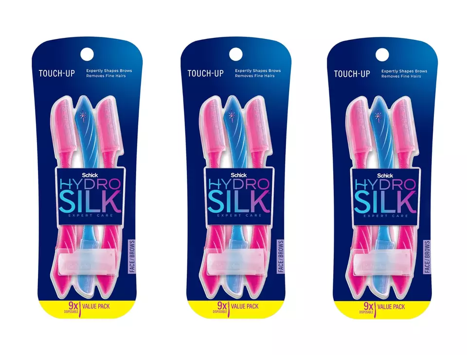 Silk Touch-Up Dermaplaning Tool for Eyebrows VALUE PACK, 27 Razors