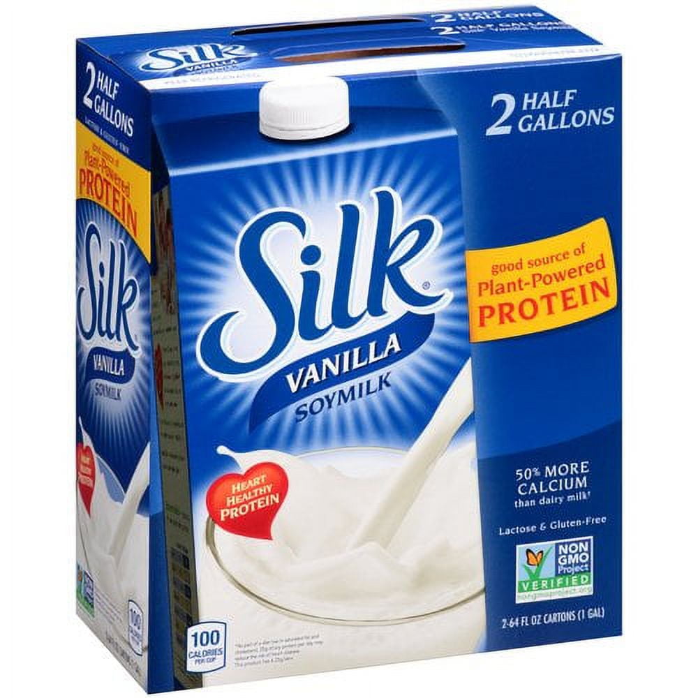 Silk Vanilla Soy Milk, 0.5 gal, 2 ct