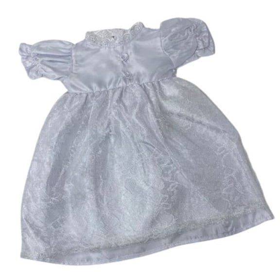 Silk Wedding Dress -Lace Skirt & Matching Veil Fits Cabbage Patch Kid Dolls