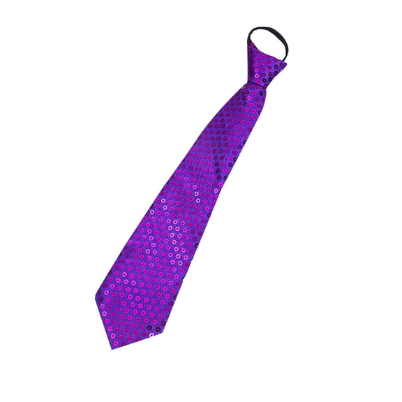 Silk Women's Ties Men'S And Women'S Carnival Stage Accessory Sequin Adjustable Tie,Purple Women's Accessories Tie