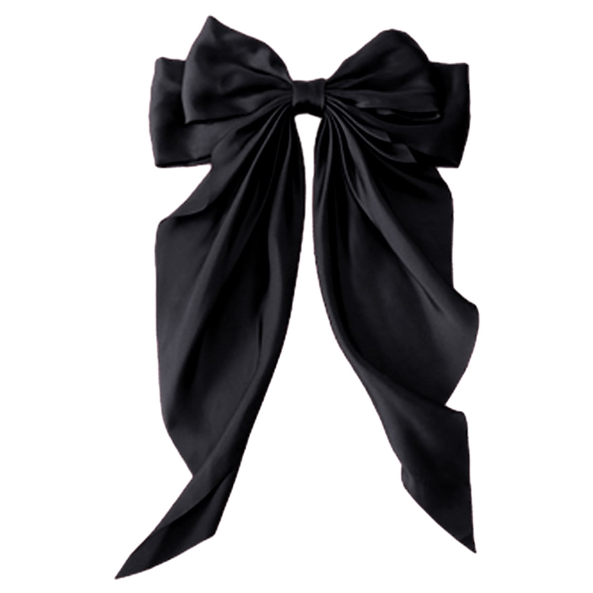 Silk bow hair clip, bow hair clip, metal clip, long tail Silk bow hair clip, bow hair clip, metal clip, long tail