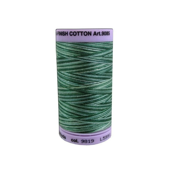 Silk-finish 50wt Variegated Cotton Thread 500yd/457m Spruce Pines