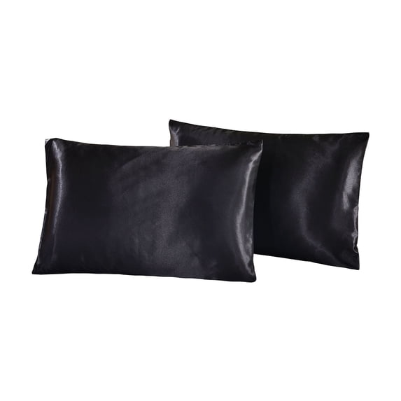 Supvox 1 Pair of Silk Pillowcase Set for Hair and Skin Concerns Black