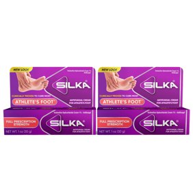 Silka Athletes Foot, Prescription Strength, Antifungal Cream, 1 oz (2 Pack)