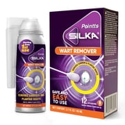 Silka Pointts Freeze Off Wart Remover for Common & Plantar Warts, 12 Applicators