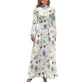 thumbnail image 1 of Silkie Chicken Pattern Long Dress dress women elegant luxury Woman clothes prom dress 2024 for girls, 1 of 5