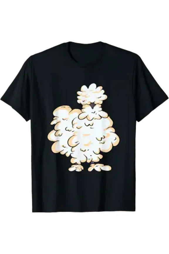 Silkie Chicken Smooth Cuddly Bird Silk Chicken Silky Chicken T-Shirt