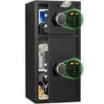 thumbnail image 1 of Silkight Safe - 7.0 Cu ft Large Safe Box with LED Light Fireproof Safe for home Documents,Electronic Password Money Safe with Deposit Slot & Dual Alarm System,Home Safe for Business Valuables, 1 of 7