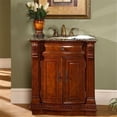 thumbnail image 1 of Silkroad Exclusive Traditional Baltic Brown Granite Bathroom Vanity- Single Sink - 33 in. Wide, 1 of 6