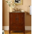thumbnail image 1 of Silkroad Exclusive Transitional Baltic Brown Granite Bathroom Vanity- Single Sink - 28 in. Wide, 1 of 6