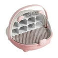 thumbnail image 1 of Silkworm Breeding Box Transparent Silkworm Growth Box Habitat Cage with Handle Small Animals Breeding Space Capsule Hatching Container for Silkworms Observation, 1 of 8
