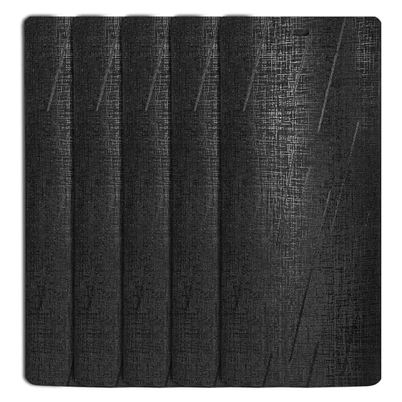 Silky Black Vertical Blind Texture Slats Sliding Door 98.5 Qty 5 Pack