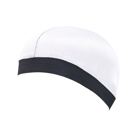 Silky Dome Cap For Making Wigs Men Satin Elastic Band Bandanas Bottom Cap Spandex Cooling Cap Silk Based Beanie Bonnet Wave Cap