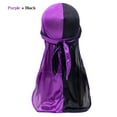 thumbnail image 1 of Silky Durag Caps, Two Tone Pirate Caps, Long-Tail Headwraps Wide Straps Turban for Men Boys, Multicoloured, 1 of 6