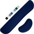 thumbnail image 1 of Silky Gel Memory Foam Wrist Rest for Computer Keyboard, Mouse, Ergonomic Design for Typing Pain Relief, Desk Pads Support Hand and Arm, Mousepad Rests, Stain Resistant, 2 Piece Pad, Black, 1 of 9