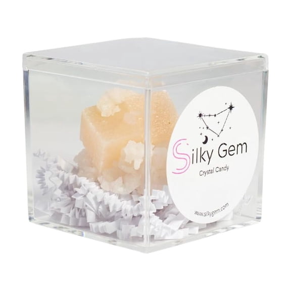 Silky Gem The Jewel Box: Lychee Crystal Candy One-Flavor Edible Gem & ASMR Kohakutou Vegan, Gluten-Free Gourmet Gift